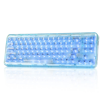 YUNZII X71 Transparent Wireless Mechanical Keyboard