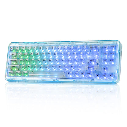 YUNZII X71 Transparent Wireless Mechanical Keyboard