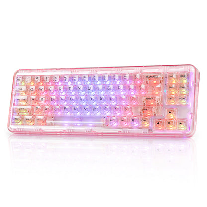 YUNZII X71 Transparent Wireless Mechanical Keyboard