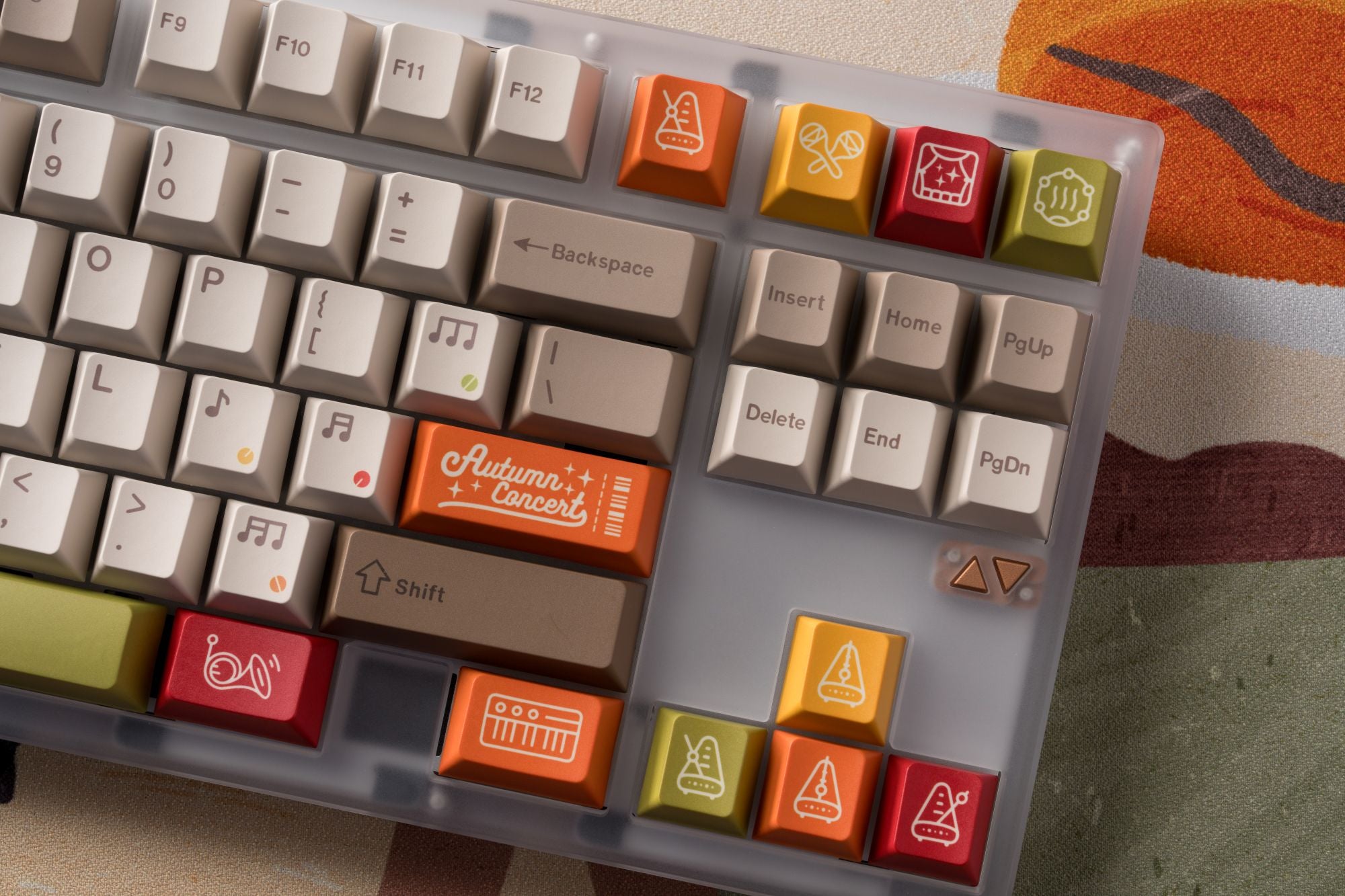Tutkeys Autumn Concert Keycaps - PBT Cherry Profile All in One Set