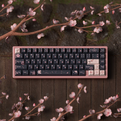 JKDK Midnight Sakura Blossom Profile PBT Keycap Set