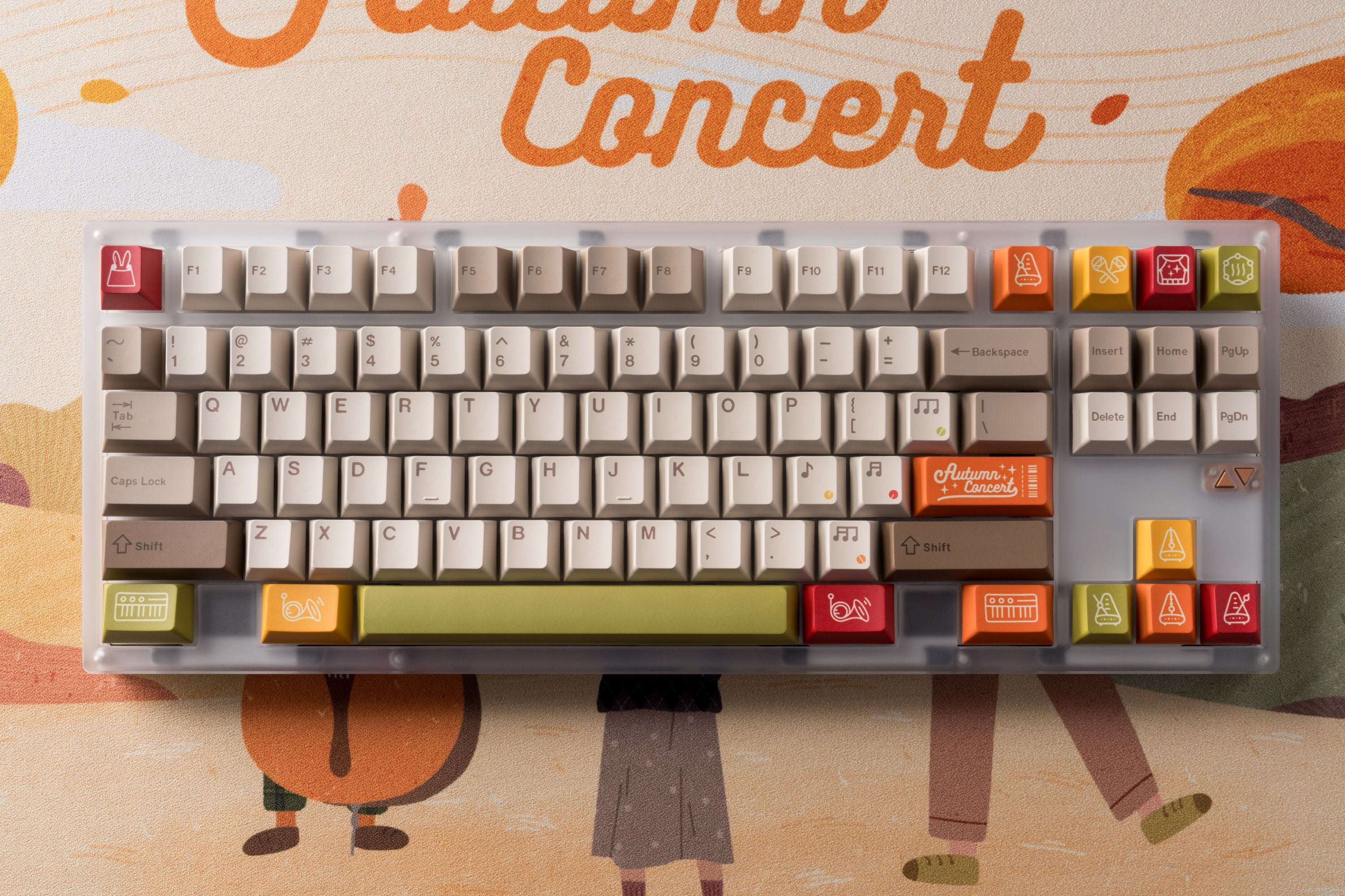 Tutkeys Autumn Concert Keycaps - PBT Cherry Profile All in One Set