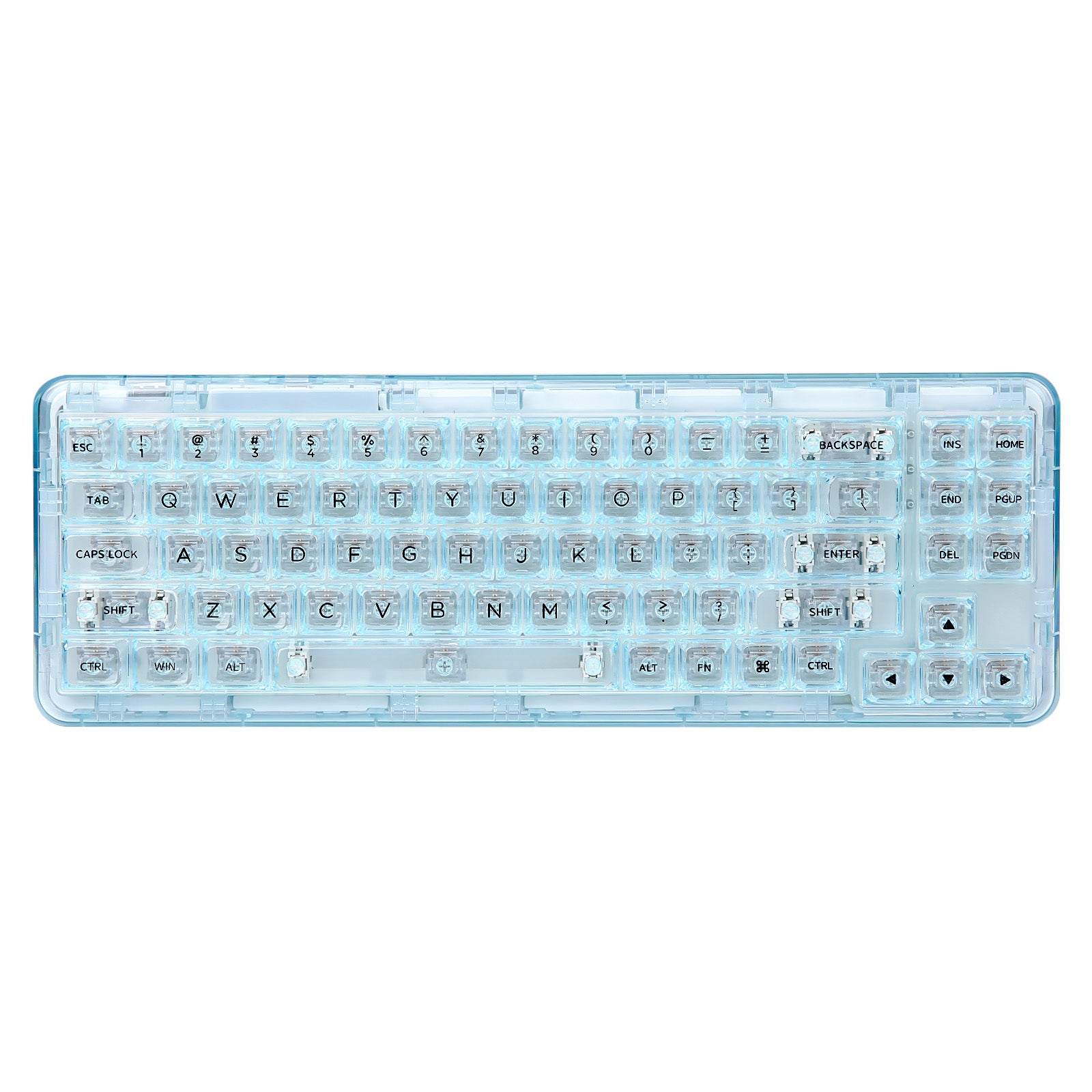YUNZII X71 Transparent Wireless Mechanical Keyboard