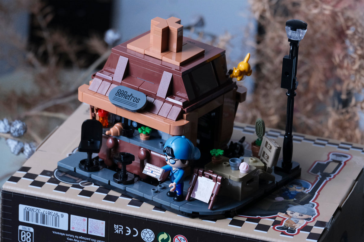 80Retro Switch Building Block – Retro Style Logo Building Blocks Desk Décor