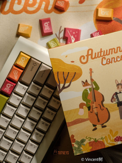 Tutkeys Autumn Concert Keycaps - PBT Cherry Profile All in One Set