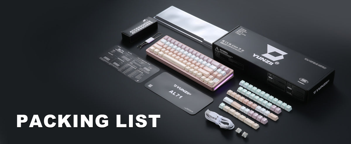 YUNZII AL71 Full Aluminum Mechanical Keyboard