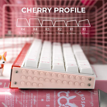 XVX Glaze Ceramic Cherry Profile 120-Key Full Keycap Set