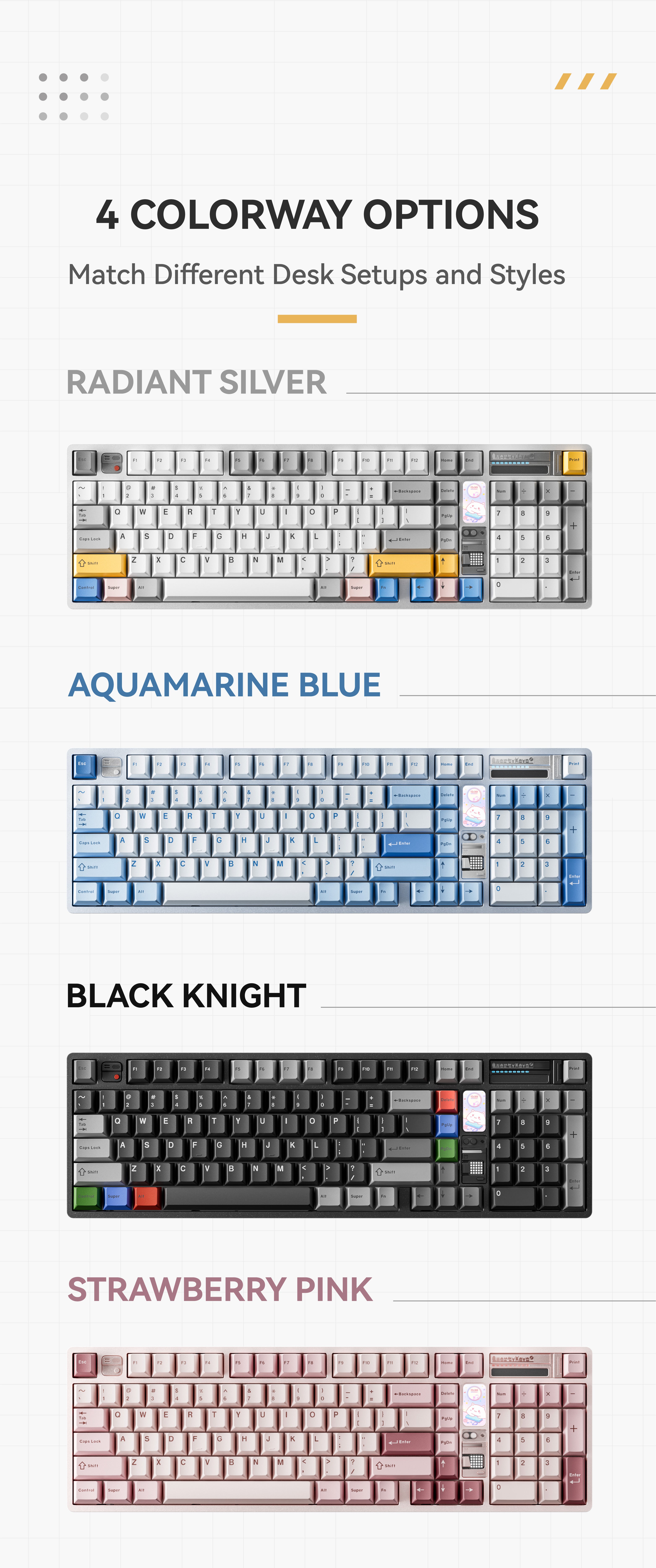 QK100 Mk2 Black Knight Custom Keyboard