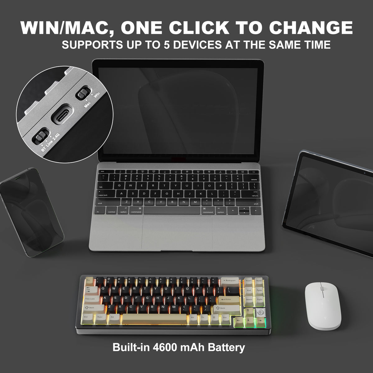 YUNZII AL71 Full Aluminum Mechanical Keyboard