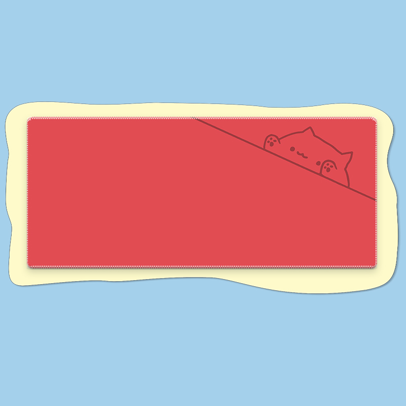 Cute Bongo Cat Deskmat