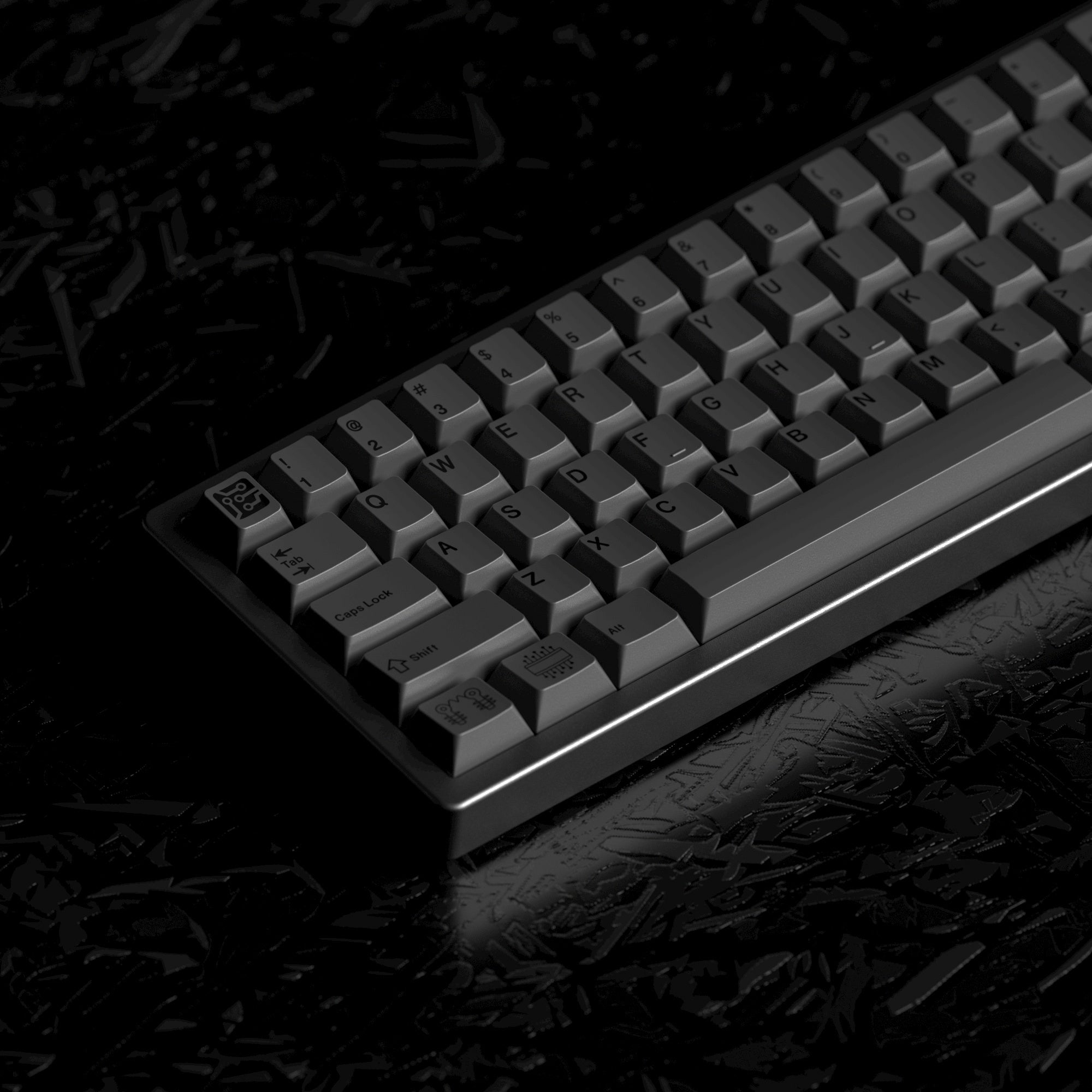 JKDK Studio Dark Matter Cherry Profile Dye‑Sub PBT Keycap Set All In One