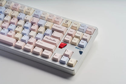 Qwertykeys QK Bubble Tea Marshmallow Keycap Set – Cherry Profile PBT Dye-Sub Keycaps