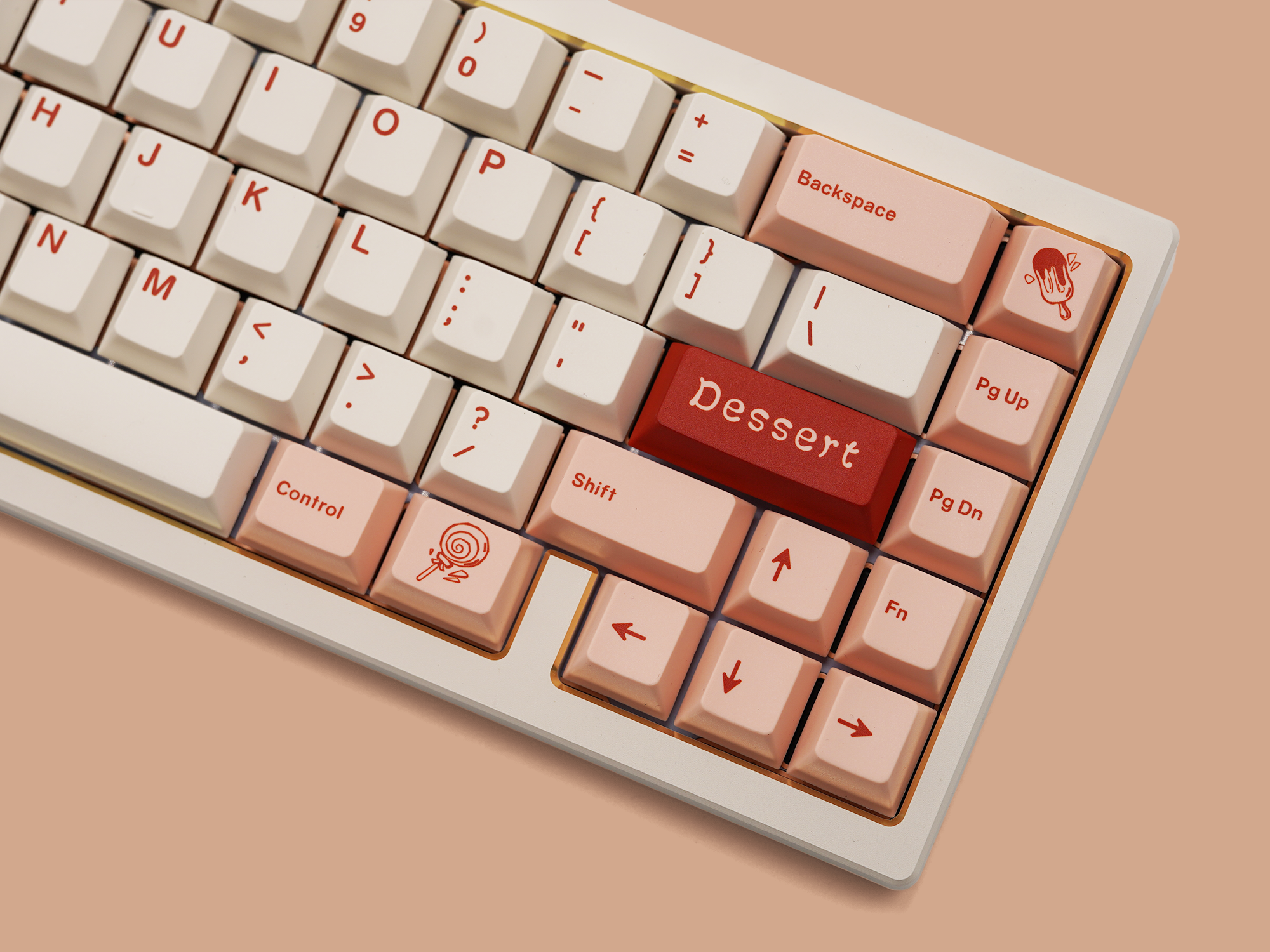 JKDK Dessert Keycap Set Cherry Profile PBT Dye-Subbed