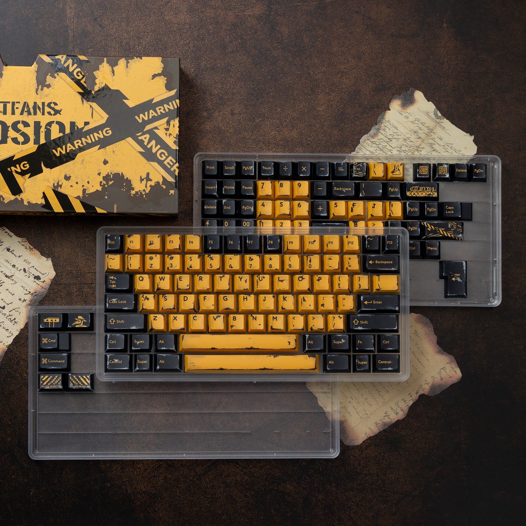 Tutkeys & PBTfans Erosion - PBT Dye-Sub Keycap Cherry Profile All