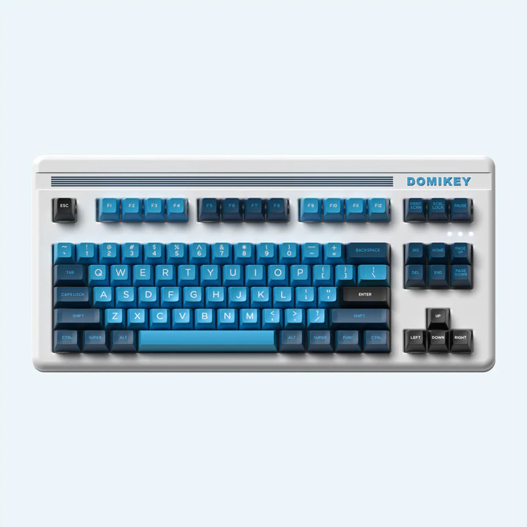 Domikey BLUE WAVE SA Profile Doubleshot ABS Keycap Set