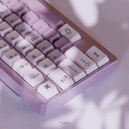 Tutkeys Taro Bobo Keycaps - PBT Dye-Sub Keycap Cherry Profile All In One