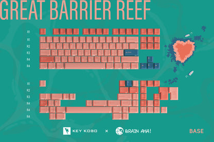 Keykobo Great Barrier Reef ABS Double-shot Keycap Set