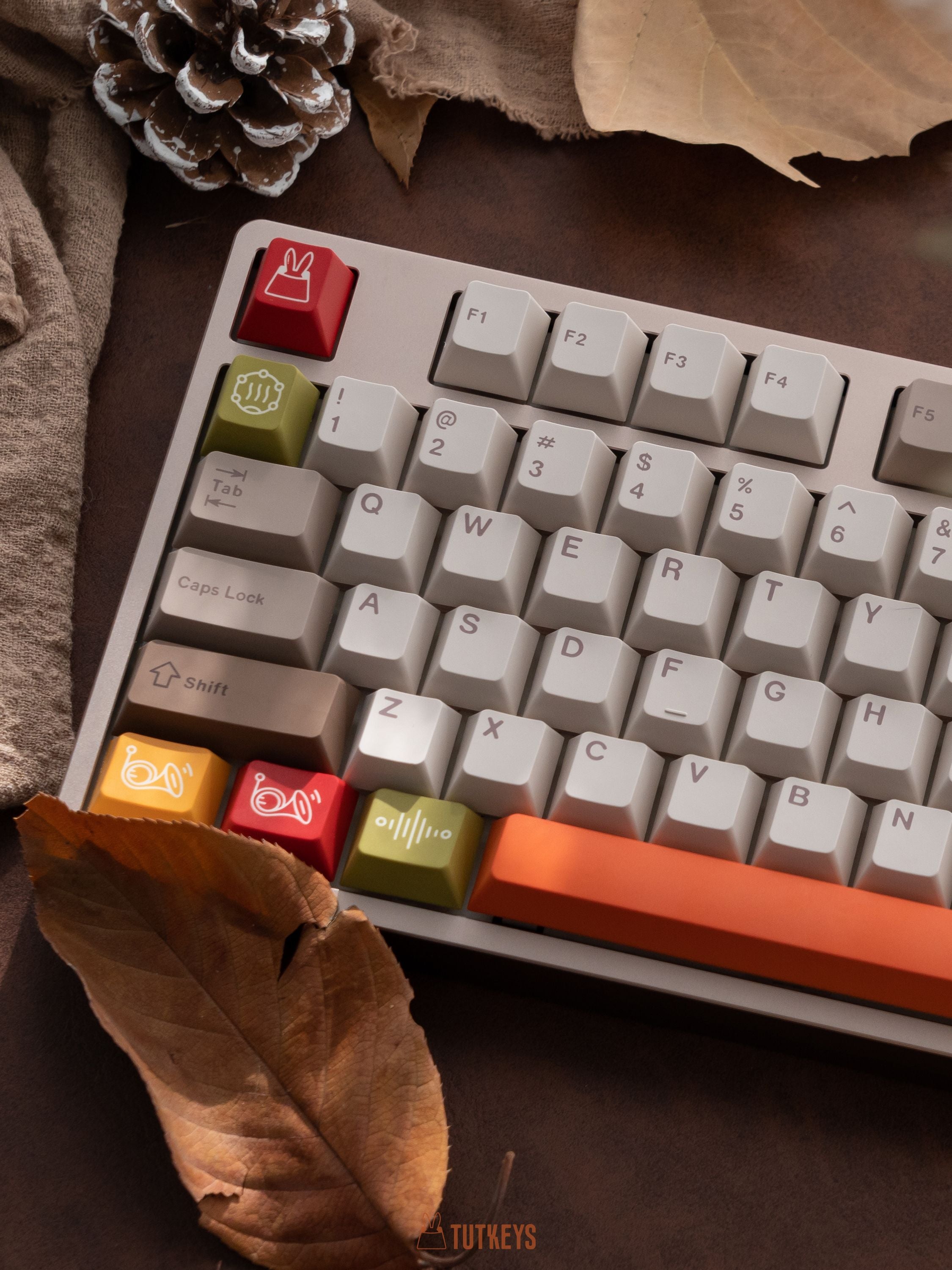 Tutkeys Autumn Concert Keycaps - PBT Cherry Profile All in One Set