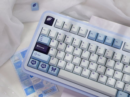 Keykobo Shirasagi Themed Mechanical Keyboard Keycaps