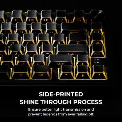 XVX PRISM Shadow Shine-Through Double-Shot Cherry Profile PBT Keycap Set