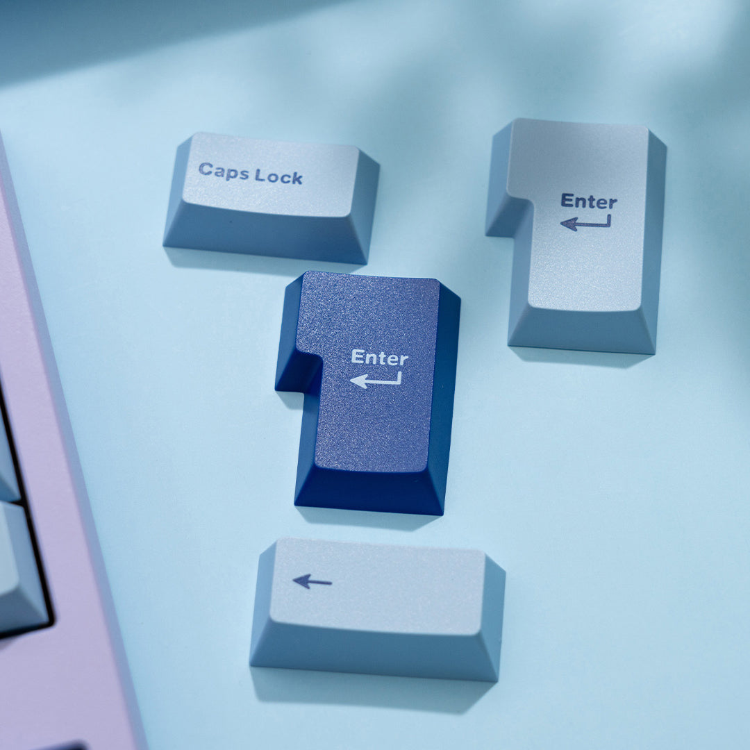 Wuque WS Blue Oasis Keycaps Cherry Profile