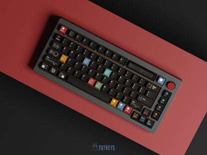 Tutkeys AG1921 DARK Braun Keycap Set