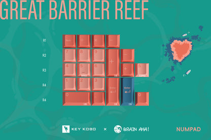 Keykobo Great Barrier Reef ABS Double-shot Keycap Set