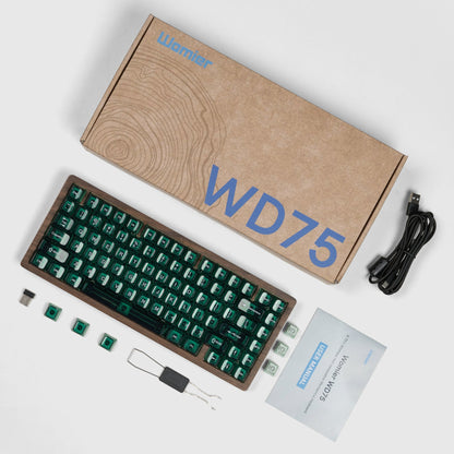 Womier WD75 V2 75% Wireless Wooden Keyboard