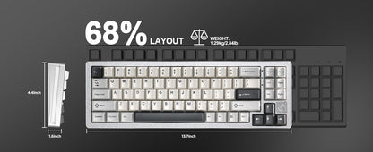 YUNZII AL71 Full Aluminum Mechanical Keyboard
