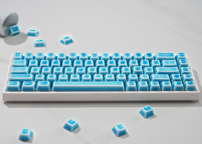 Cerakey Ceramic Keycap Full Set V2 - Blue Crazed