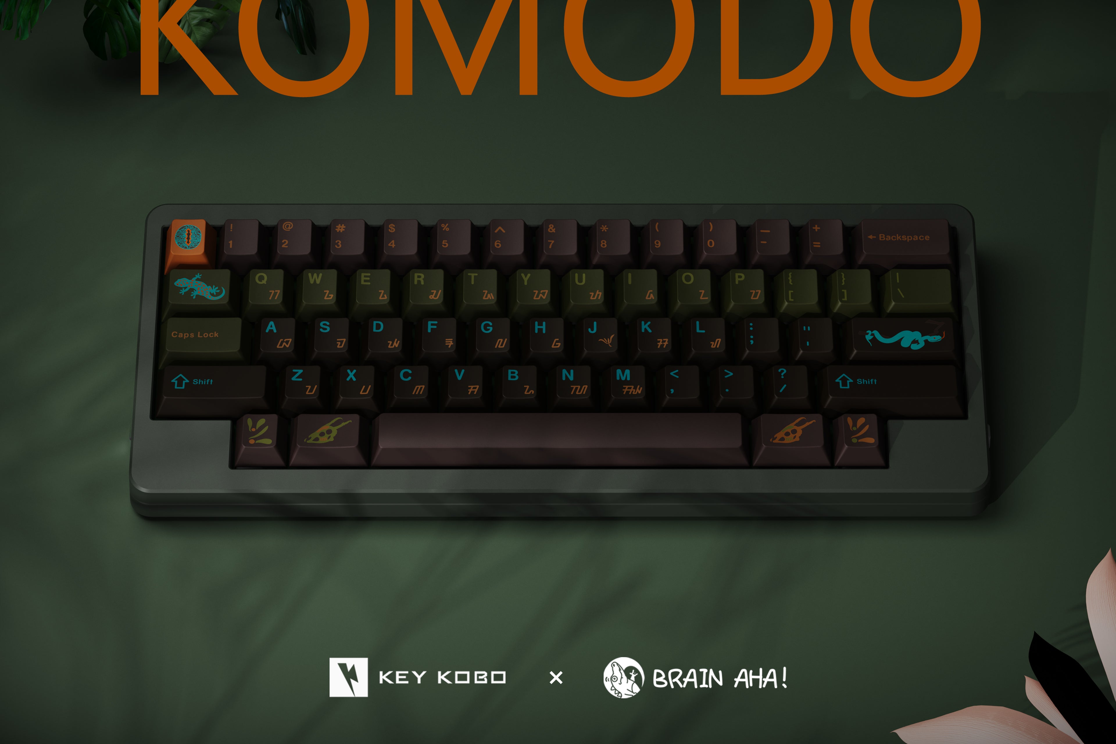 Keykobo Komodo ABS Double-shot Keycap Set