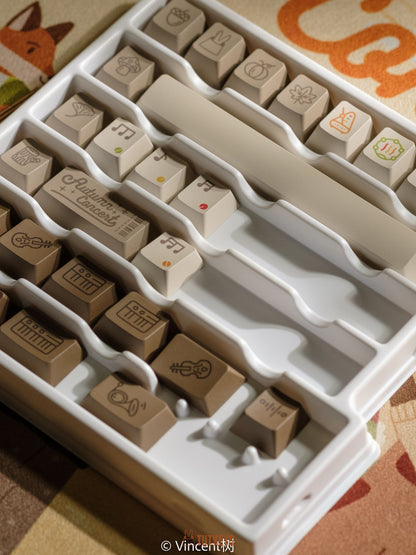 Tutkeys Autumn Concert Keycaps - PBT Dye-Sub Keycap Cherry Profile Keycap Set Full Size