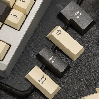WS Creamy Charcoal Keycaps Doubleshot PBT Cherry Profile