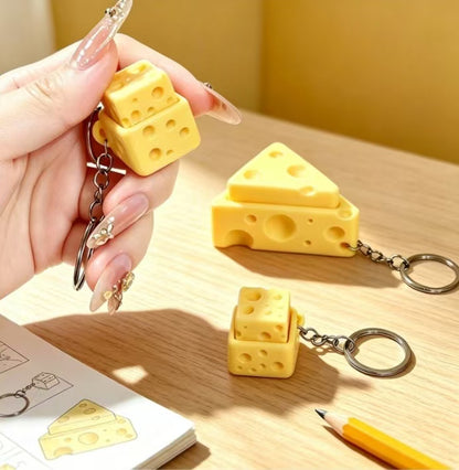Cheese Keychain Fidget Keychain