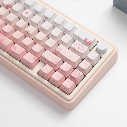 JKDK Sakura Dream Side-Print OEM PBT Keycap Set