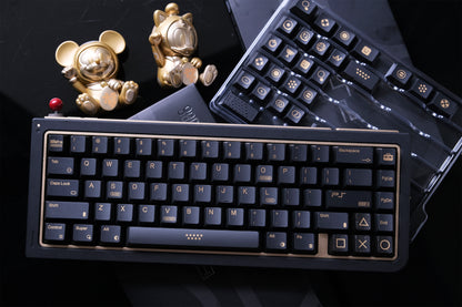 80Retros PS1994 Keycaps Black and Gold – Cherry Profile All in One Set