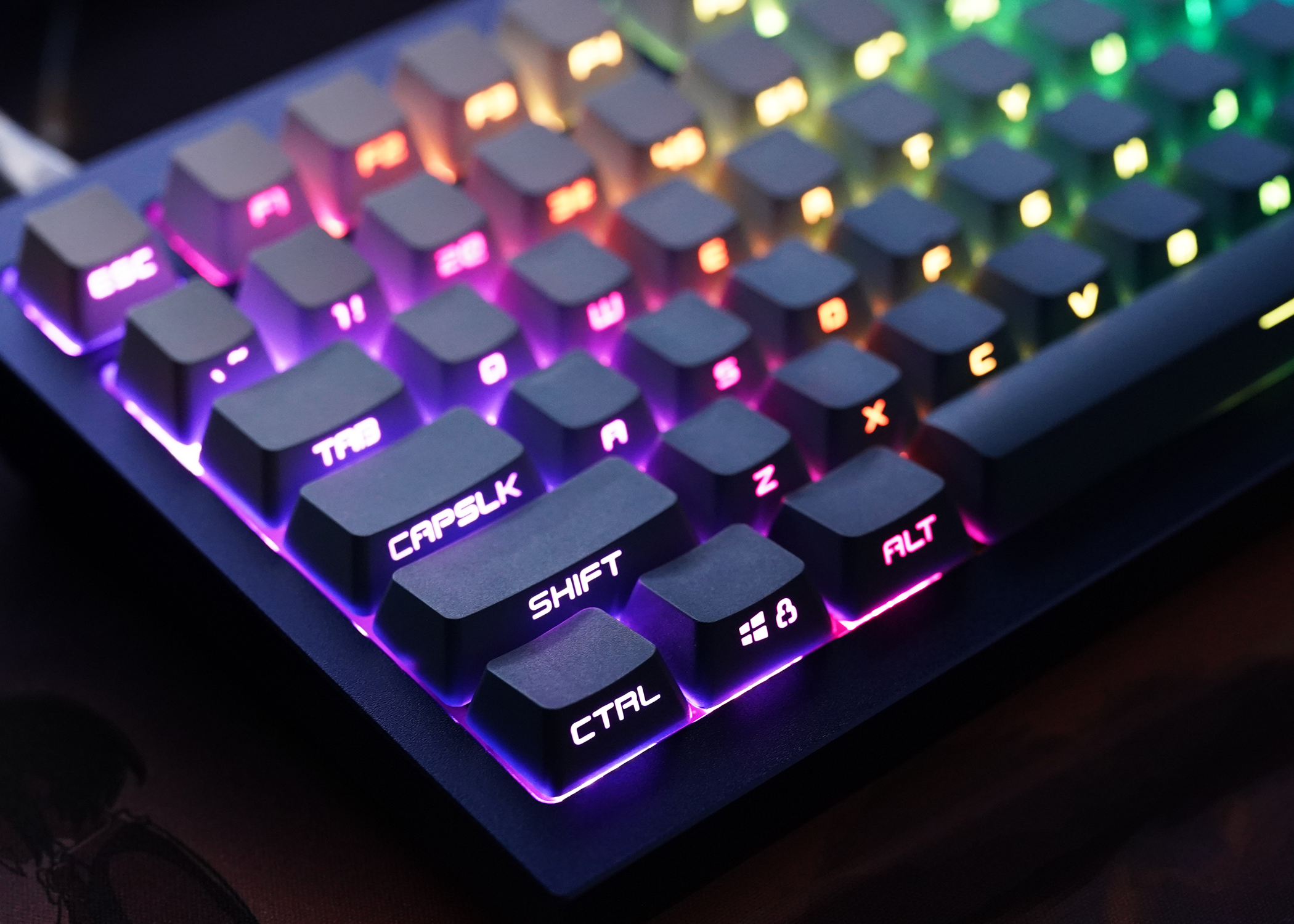 JKDK Studio Blue Gradient Keycaps Side Print Keycap Set | 134-Key RGB Compatible