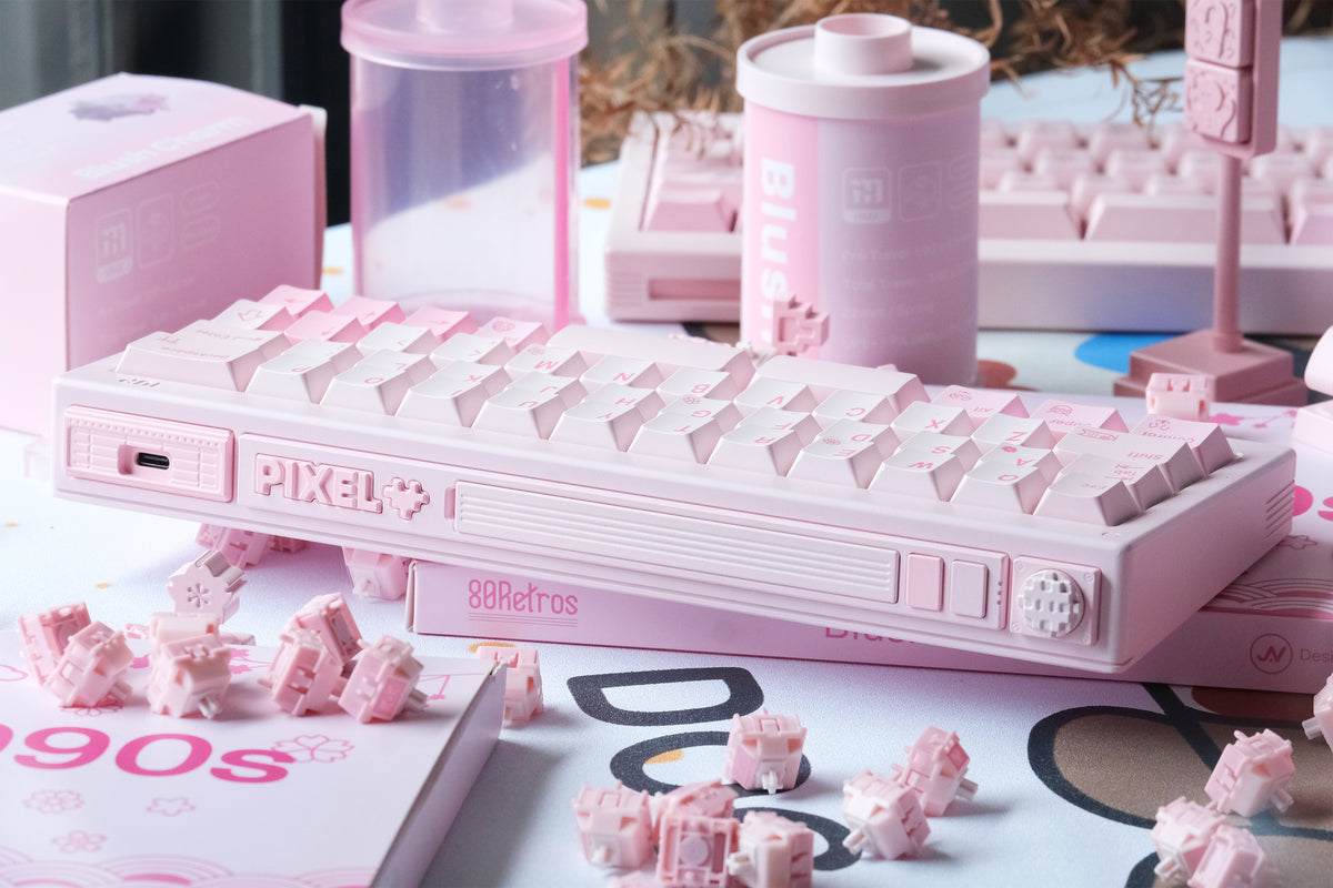 80Retros GB40 Blush 1990S Mechanical Keyboard