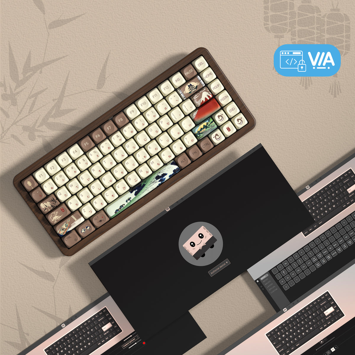 Womier WD75 V2 75% Wireless Wooden Keyboard