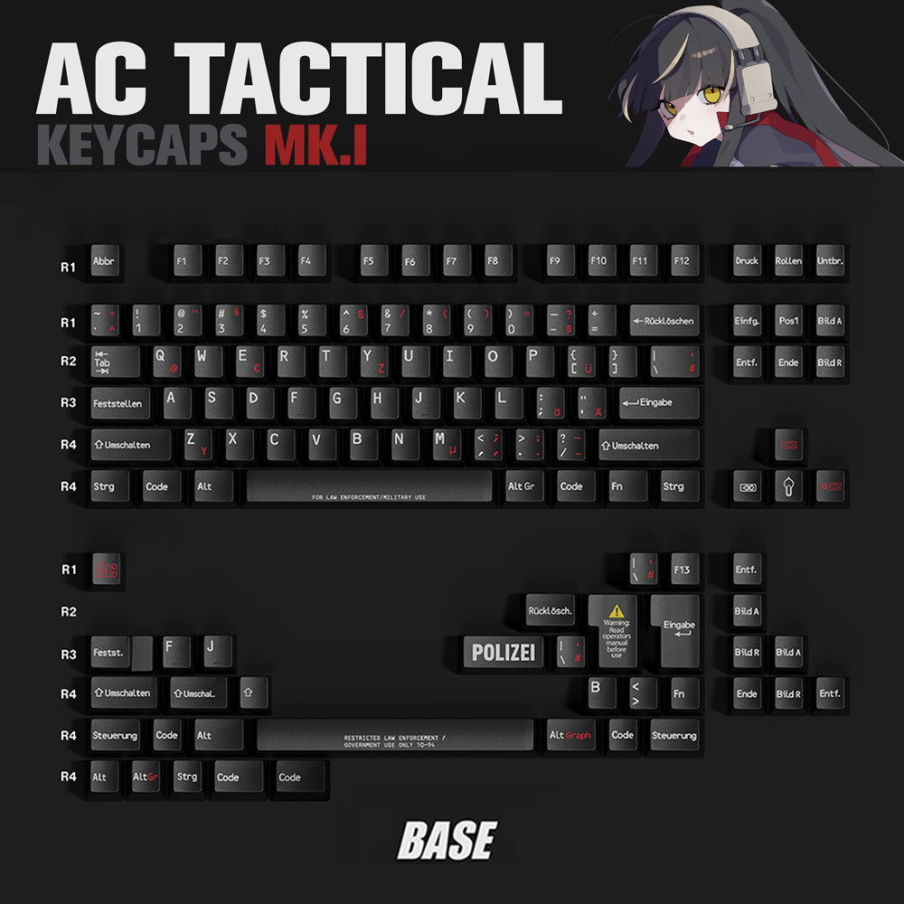 TUTKEYS AC Tactical Keycaps