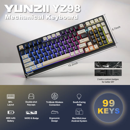 YUNZII YZ98 Mechanical Gaming Keyboard