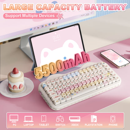 YUNZII C75 Cake Meow Wireless Mechanical Keyboard