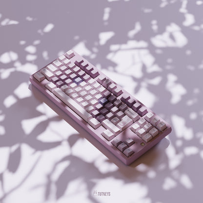 Tutkeys Taro Bobo Keycaps - PBT Dye-Sub Keycap Cherry Profile All In One
