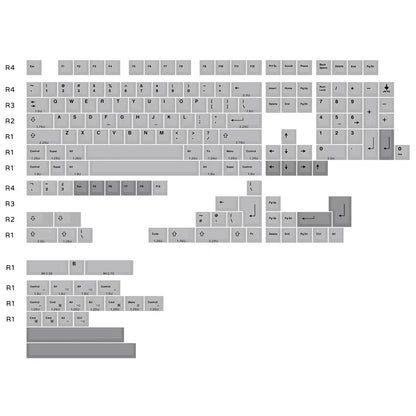 JKDK Lunar Dust PBT Keycap Set