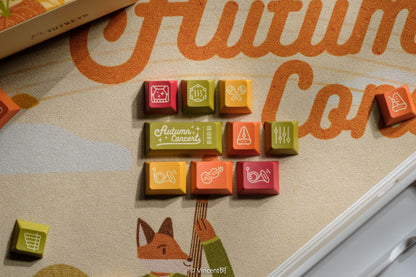 Tutkeys Autumn Concert Keycaps - PBT Cherry Profile All in One Set