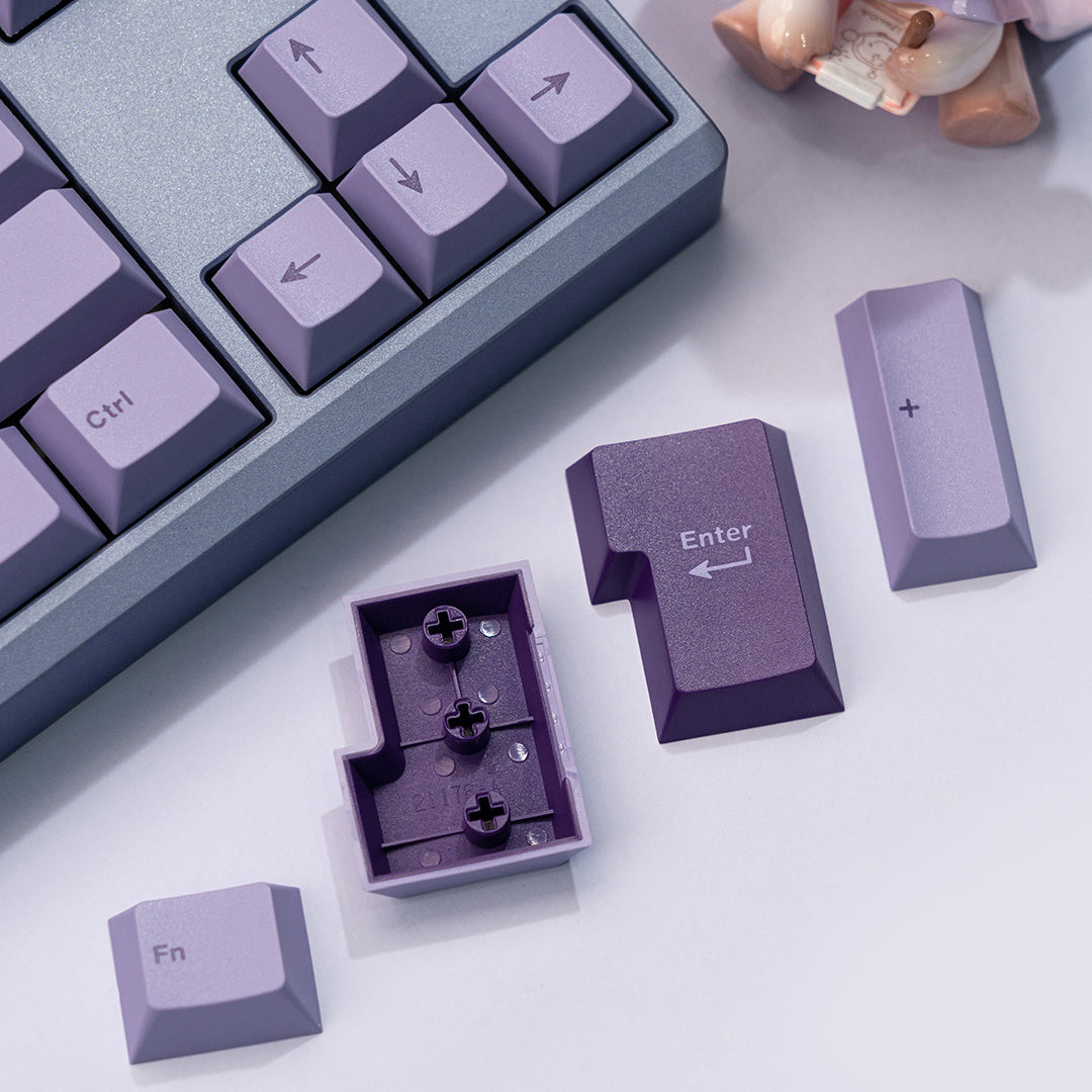 WS Lavender Bliss Keycaps Doubleshot PBT Cherry Profile