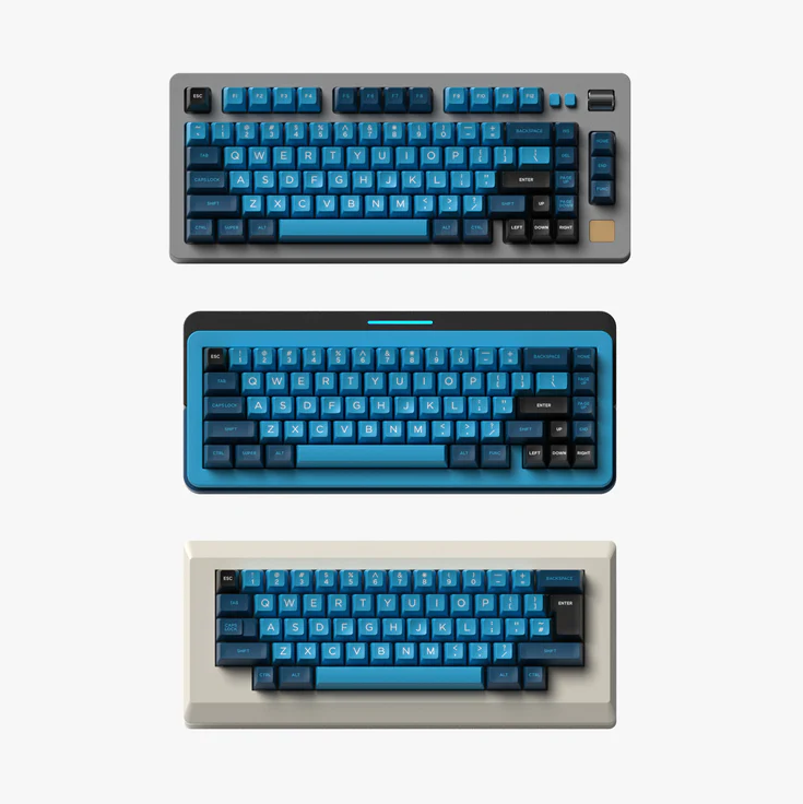 Domikey BLUE WAVE SA Profile Doubleshot ABS Keycap Set