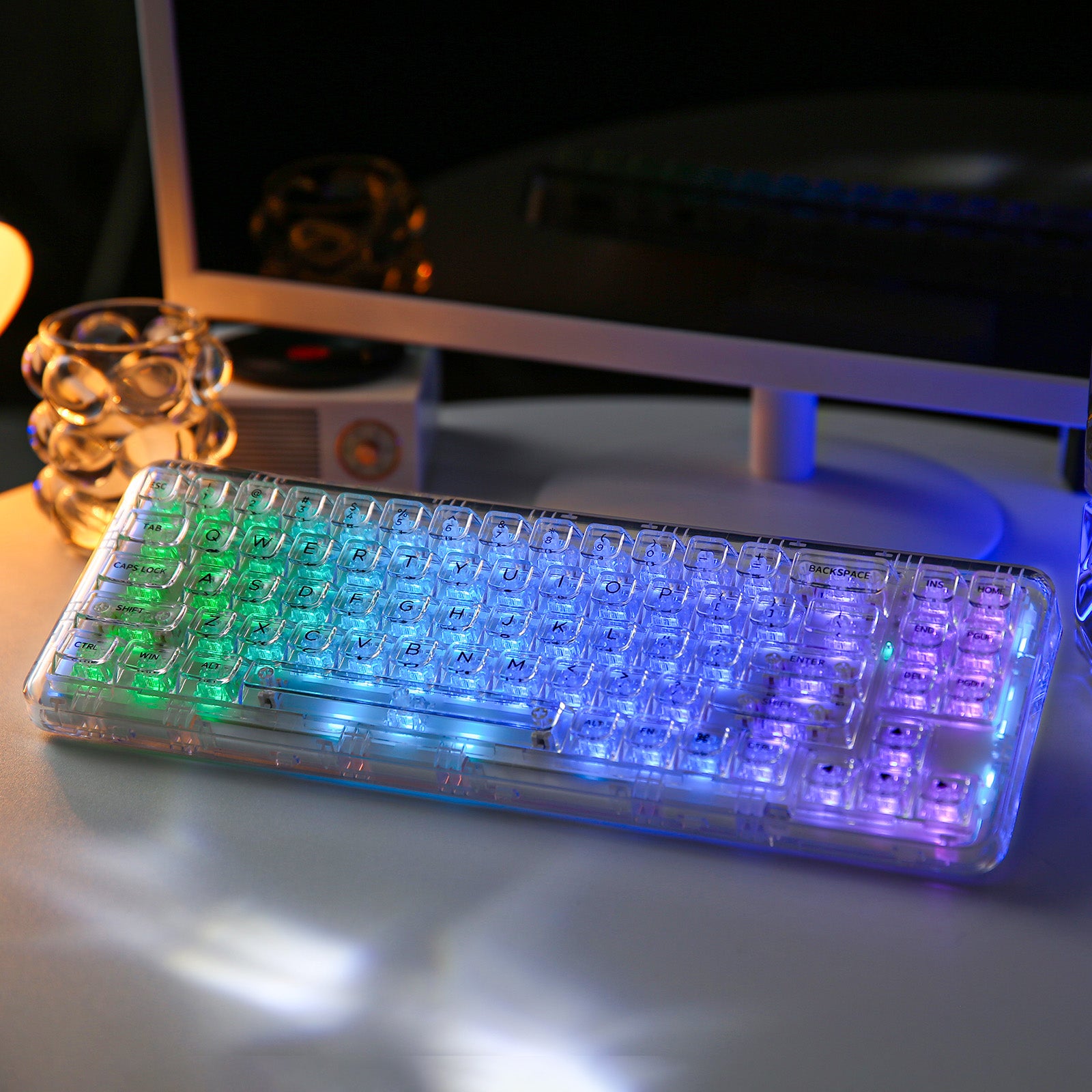 YUNZII X71 Transparent Wireless Mechanical Keyboard