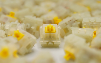 Gateron Cap V2 Milky Yellow Linear Switches