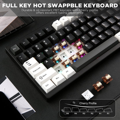 YUNZII AL80 QMK/VIA Aluminum LCD Mechanical Keyboard